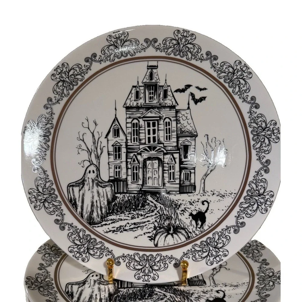 Set of 4 NEW 10 Strawberry Street Haunted House 10 1/2